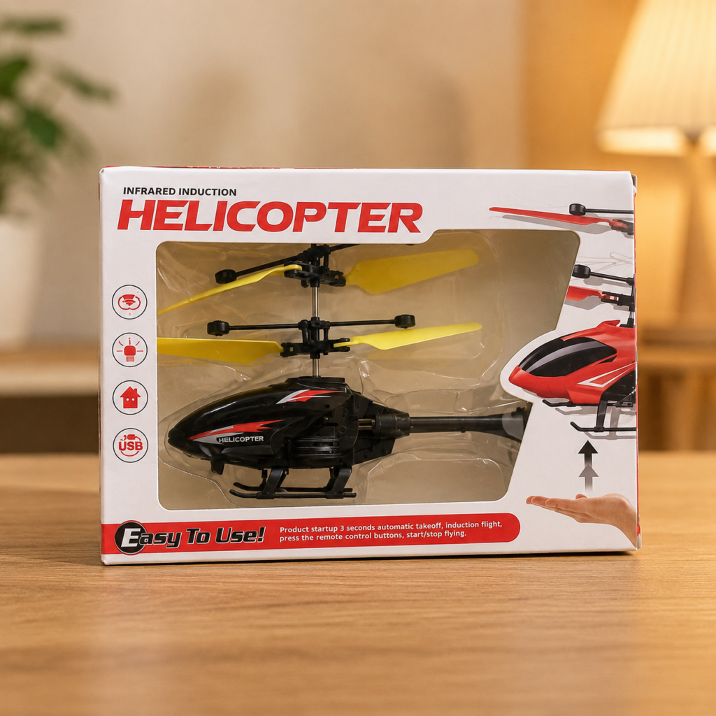 Infrared Induction Flying Helicopter Toy – Hand Sensor RC Helicopter with USB Charging
