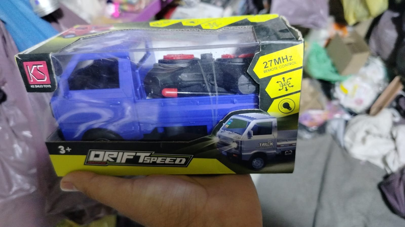 27MHz RC Toy Truck for Kids – Drift Speed Remote Control Blue Truck - Image 2