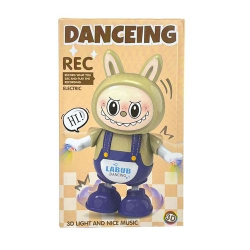 Dancing Labubu Doll with Light & Sound – Talking Battery Operated Plush Toy - Image 2