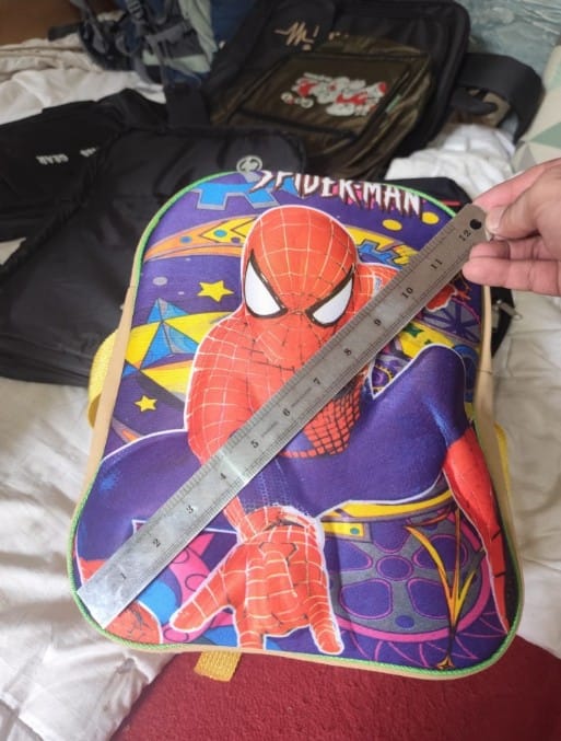 Superhero 12-Inch Kids School Bag – Cartoon Backpack for Boys Nursery & Preschool - Image 3