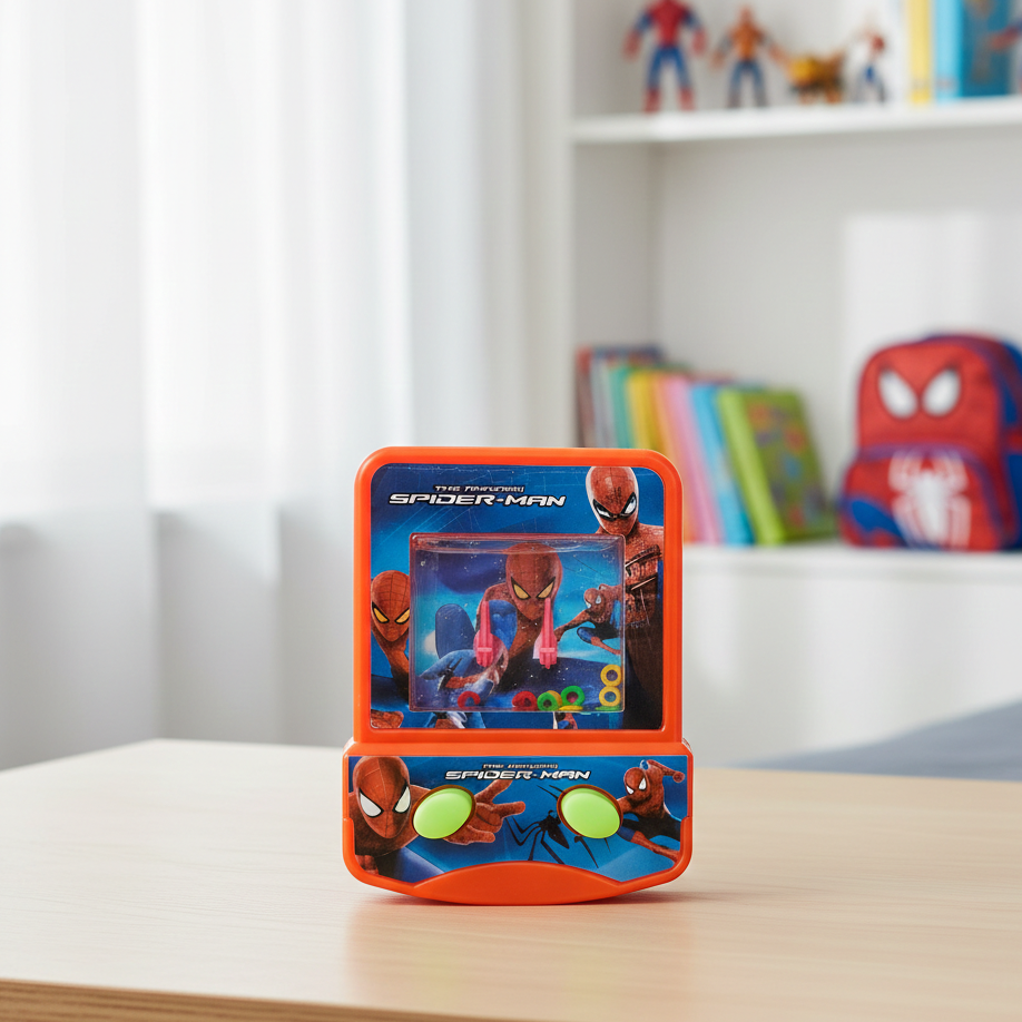 Handheld Ring Toss Water Game for Kids – Fun Superhero Themed Pocket Toy - Image 2