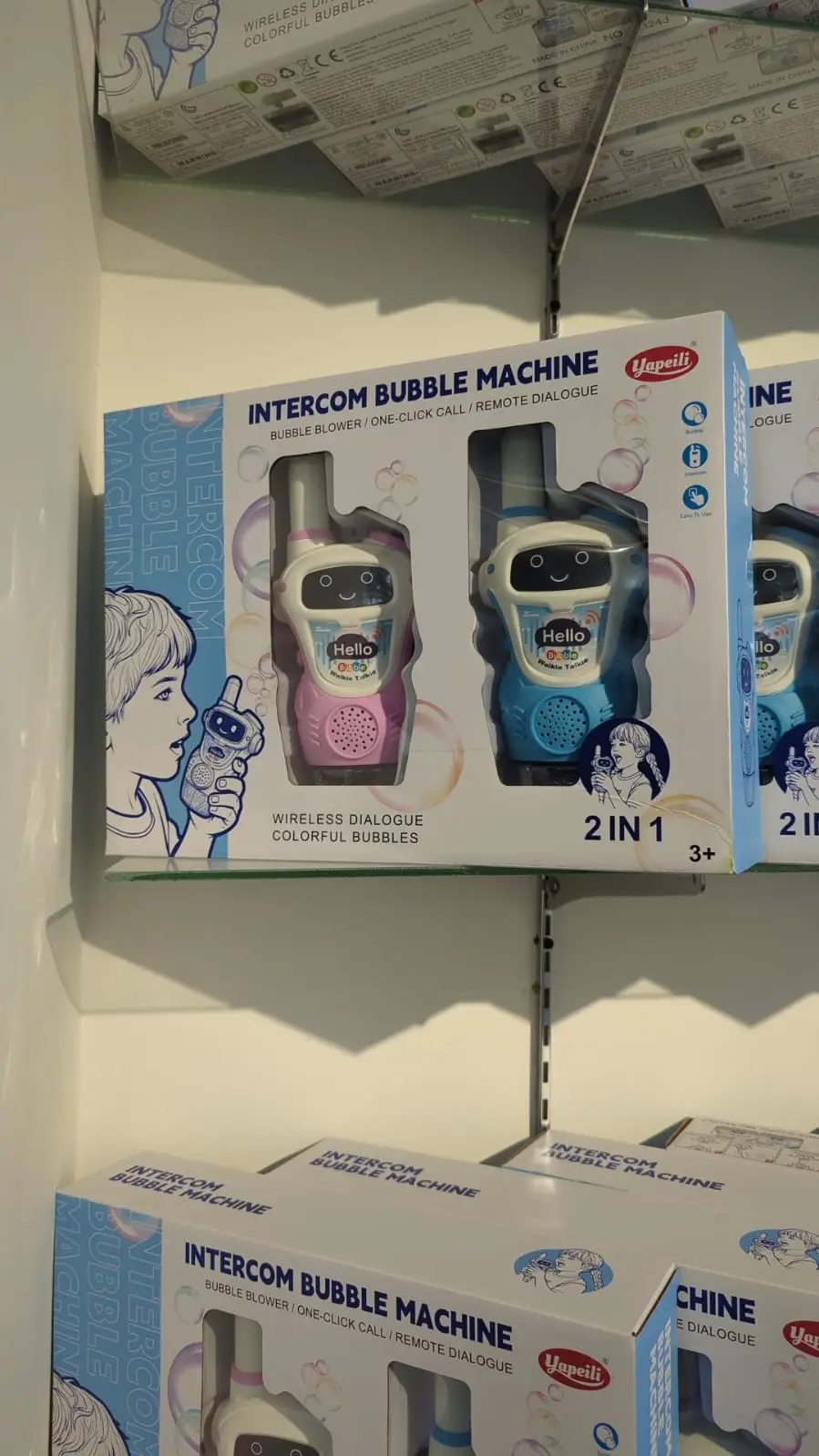 2-in-1 Walkie Talkie Bubble Machine for Kids – Intercom Bubble Maker Outdoor Toy - Image 2