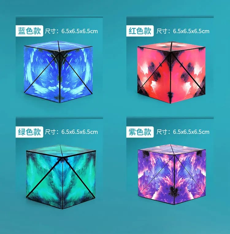 3D Flip Magnetic Magic Cube Puzzle – Anti-Stress Geometric Fidget Toy