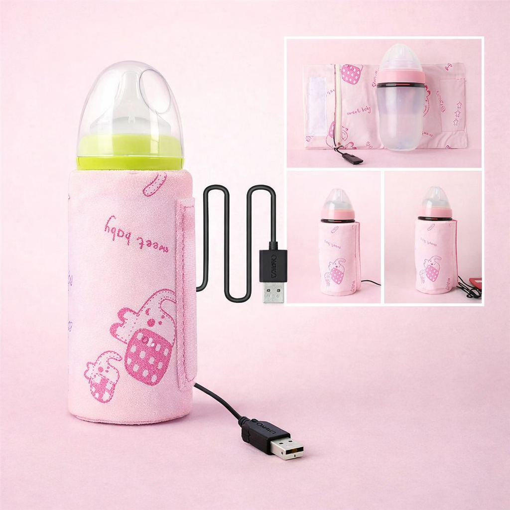 USB Portable Baby Milk Warmer Bag – Smart Constant Temperature Bottle Heating Sleeve - Image 2