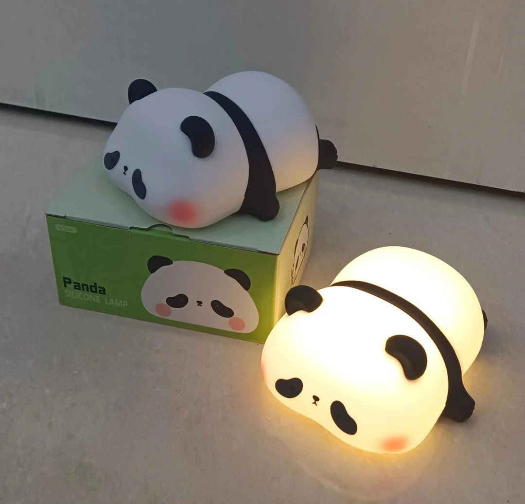 Rechargeable Panda Silicone Night Light – Cute Panda Lamp for Kids' Rooms - Image 3