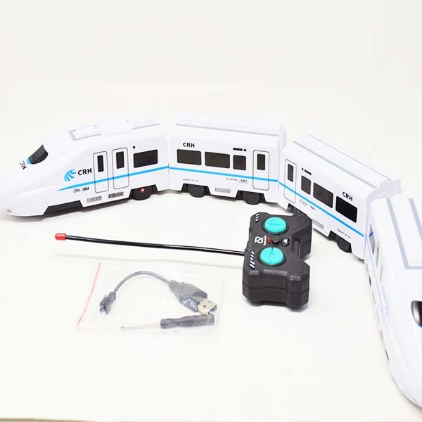 High-Speed Rail RC Model Train Set – Electric Remote Control Toy Train for Kids