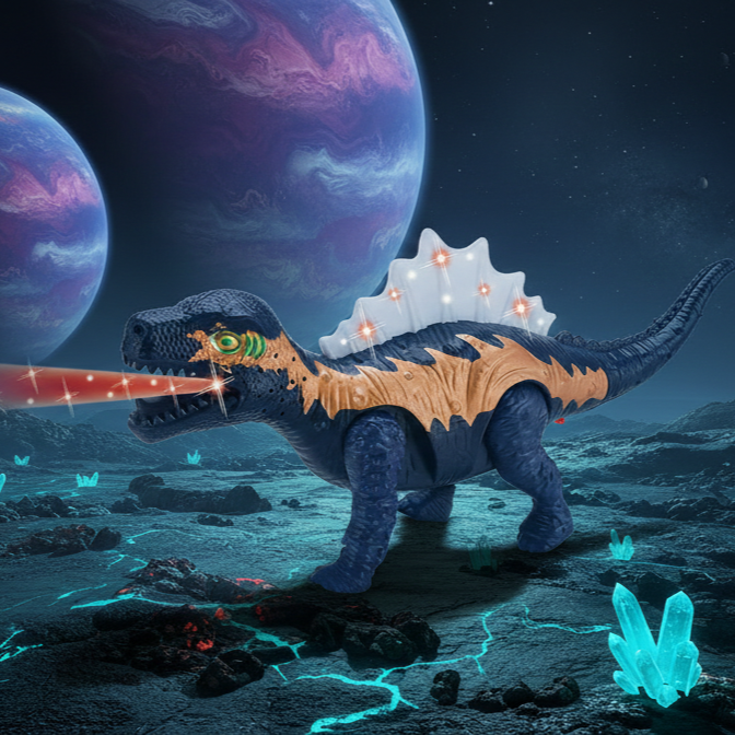 Walking Dinosaur Toy with Light & Sound – Realistic Moving Dino for Kids