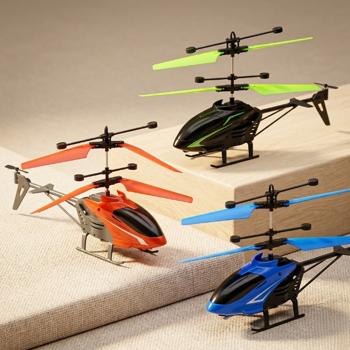 Infrared Induction Flying Helicopter Toy – Hand Sensor RC Helicopter with USB Charging - Image 2