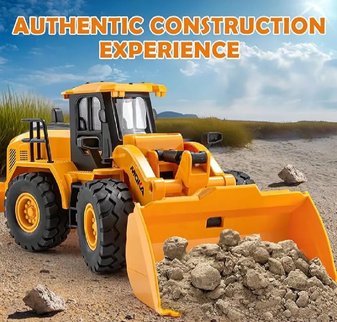 1/16 Scale RC Bulldozer Toy – 11-Channel Heavy Remote Control Construction Vehicle - Image 4