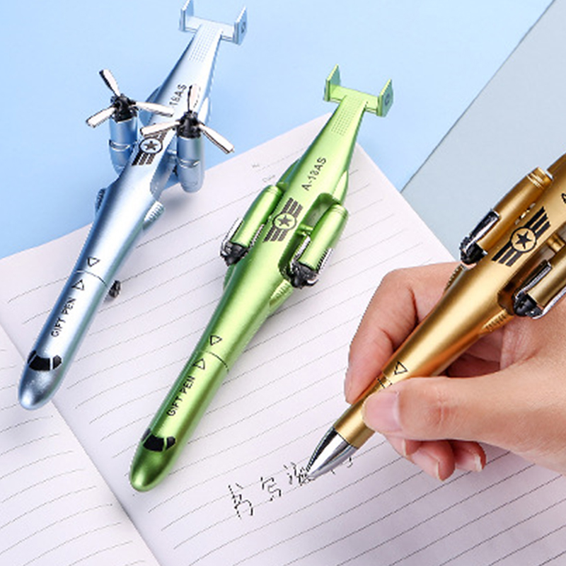 Airplane Shape Metal Ballpoint Pen – Creative Aircraft Gift Pen for Kids & Students - Image 3