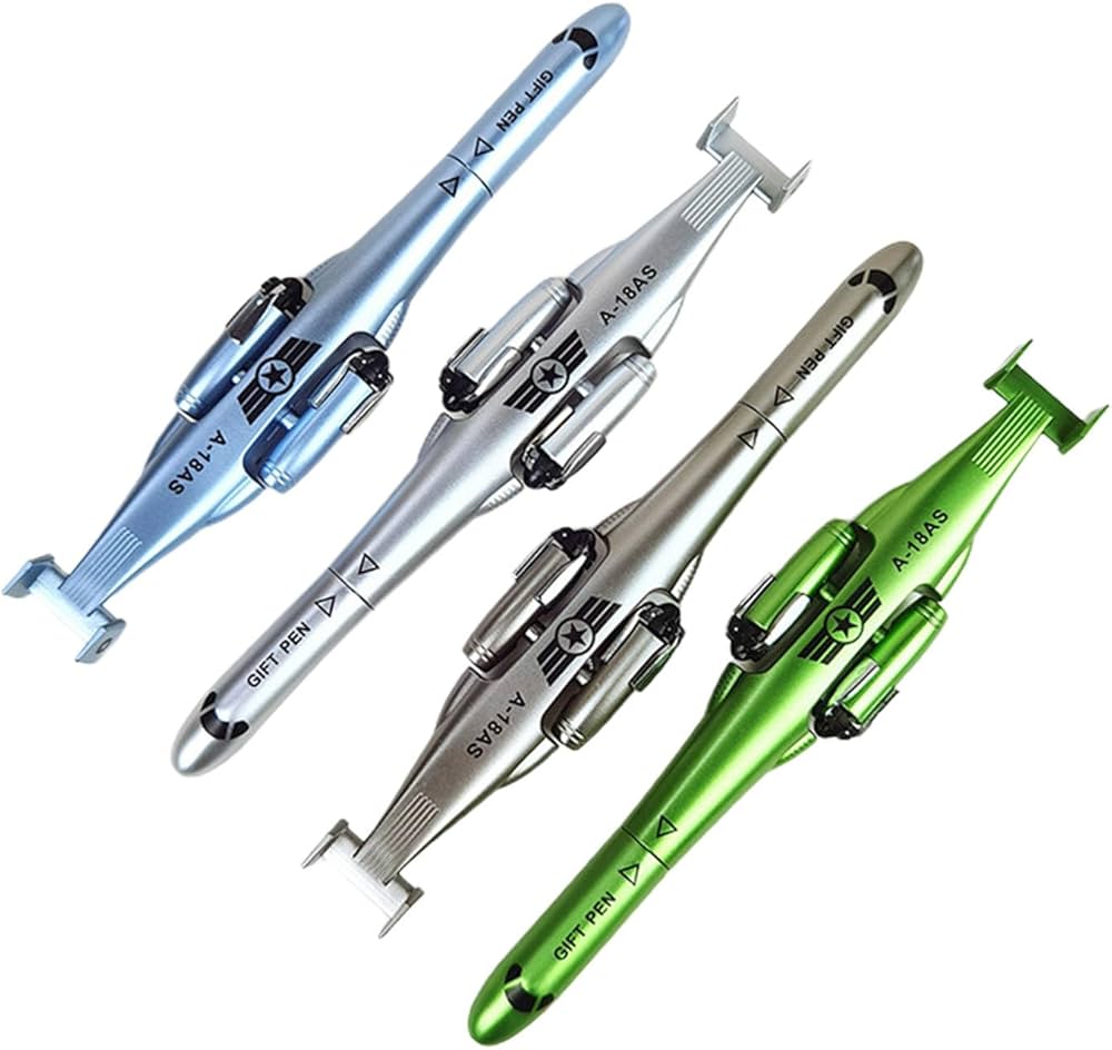 Airplane Shape Metal Ballpoint Pen – Creative Aircraft Gift Pen for Kids & Students - Image 2