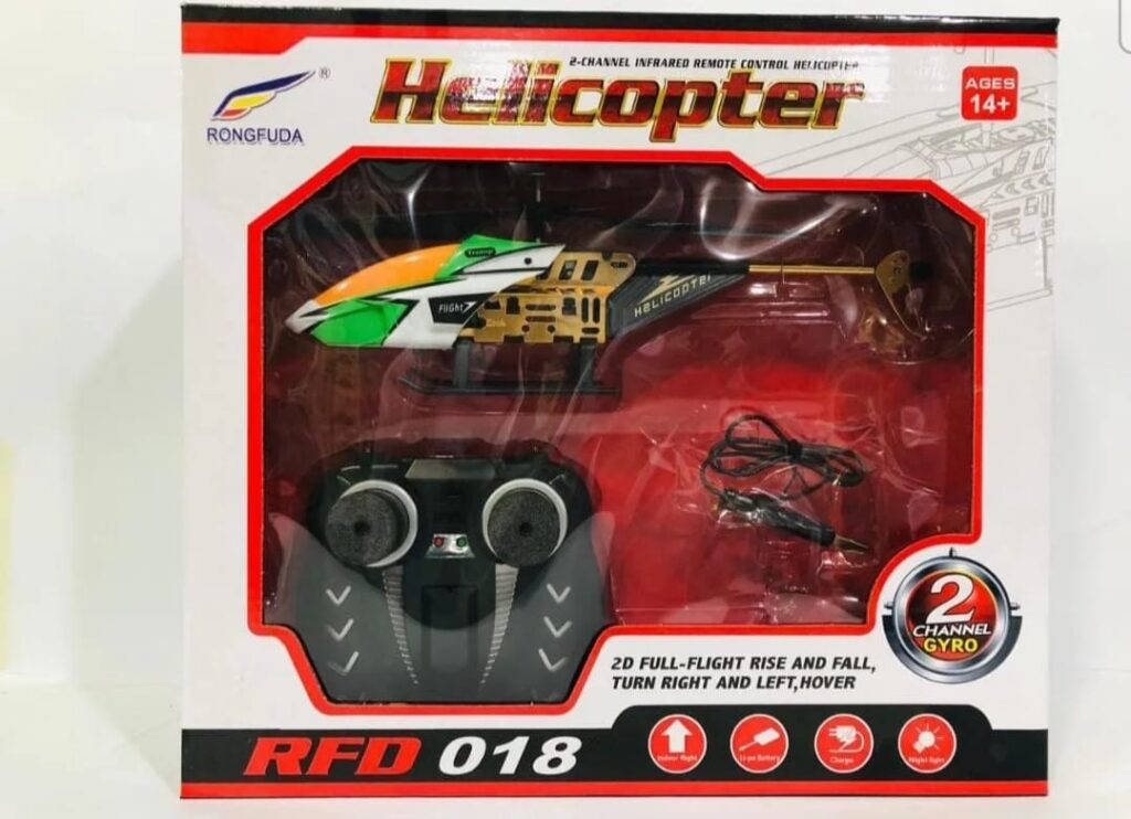 RC Helicopter 2D Full Flight – Rechargeable Remote Control Helicopter for Kids