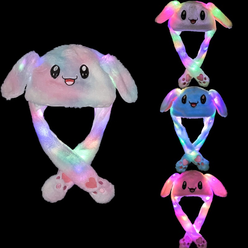Bunny LED Ear Muffs for Kids – Plush Winter Ear Warmers with LED Lights