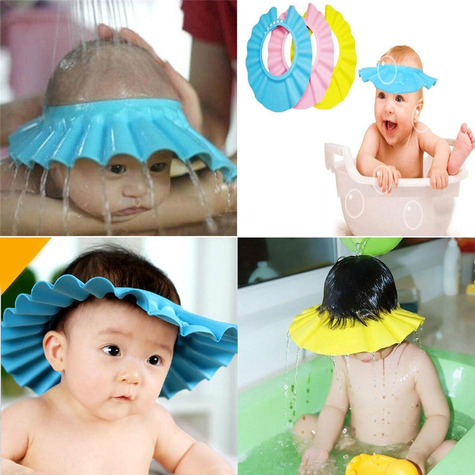 Silicone Baby Shower Cap – Tear-Free Bath Hat for Infants & Toddlers