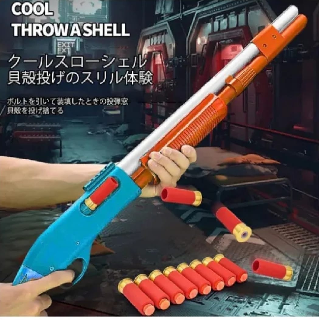 Soft Dart Shell Ejecting Toy Shotgun – Safe Plastic Blaster for Kids - Image 2
