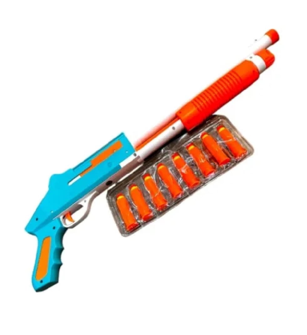 Soft Dart Shell Ejecting Toy Shotgun – Safe Plastic Blaster for Kids - Image 3