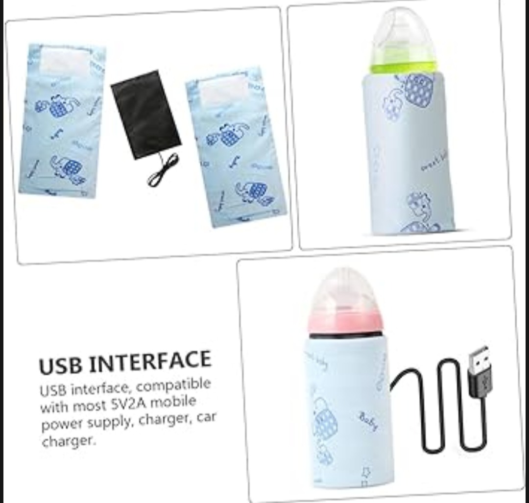 Portable USB Baby Bottle Warmer Sleeve – Universal Insulated Milk Heater for Travel - Image 2