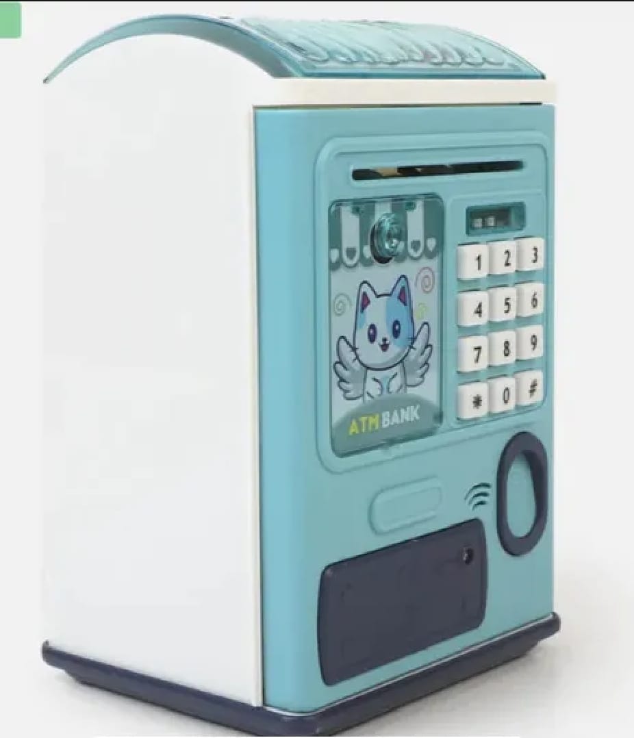 Kids ATM Money Box with Password & Fingerprint Lock – Electronic Saving Bank - Image 4