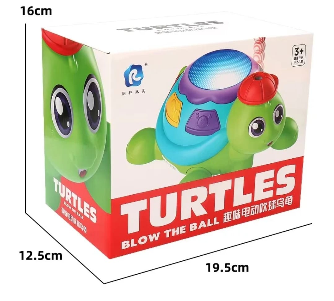 Blow the Ball Turtle Toy with Music & Lights – Interactive Balancing Game for Kids - Image 4