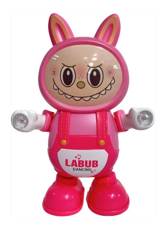 Dancing Labubu Doll with Light & Sound – Talking Battery Operated Plush Toy