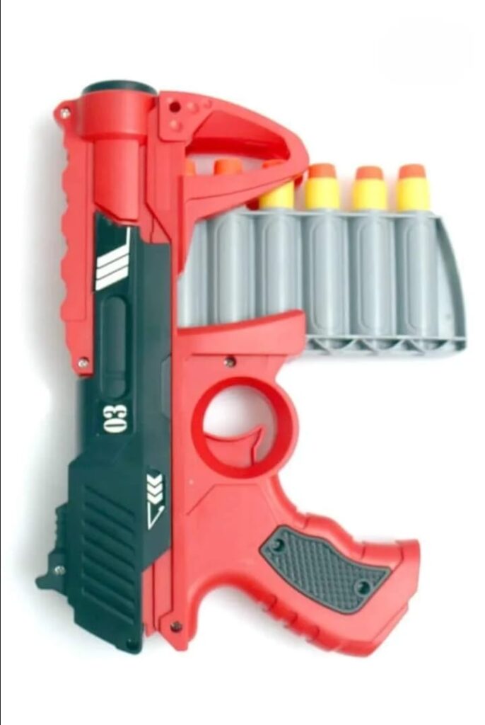 Soft Bullet Dart Blaster Toy Gun for Kids – Safe Foam Dart Shooter