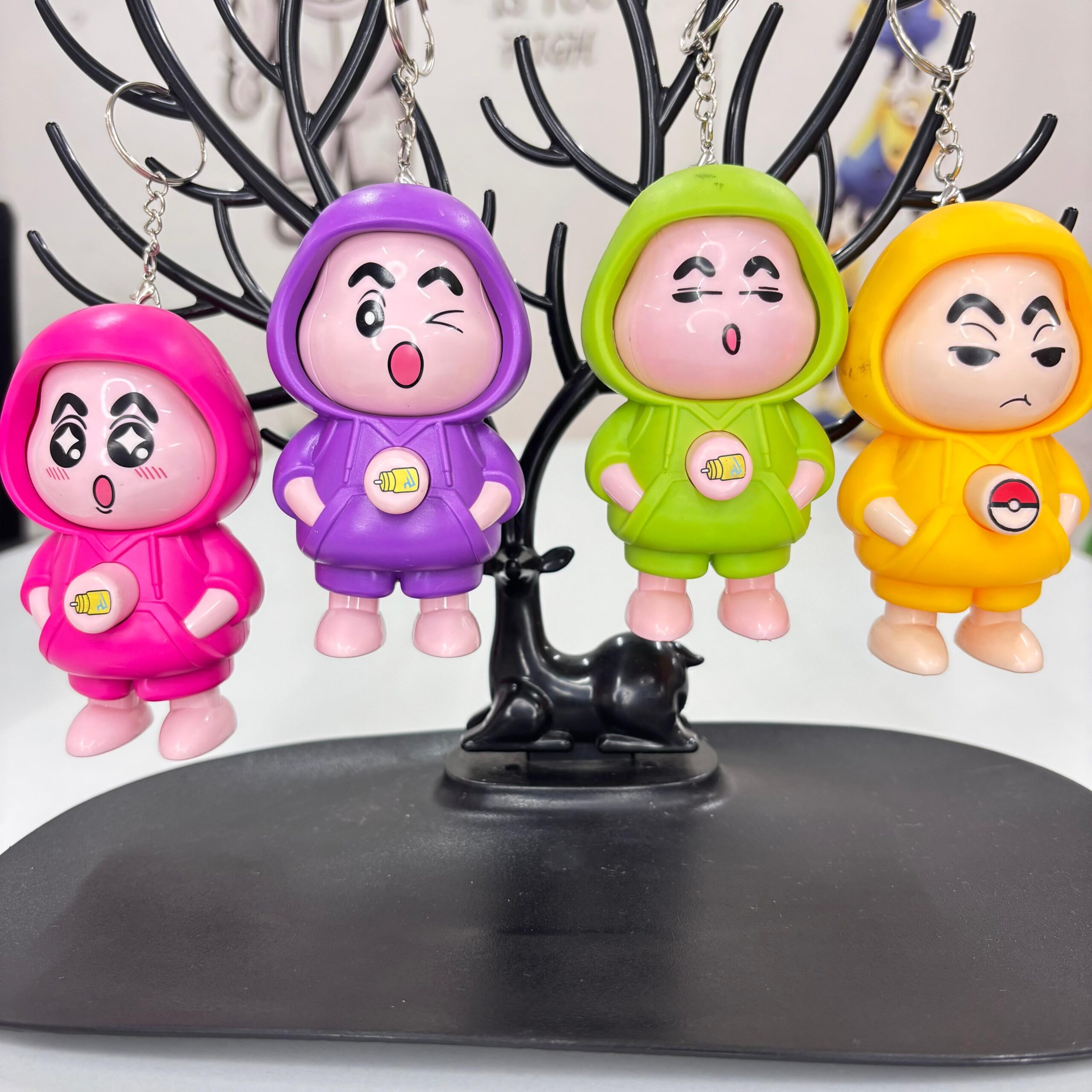 Face Changing Mini Doll Keychain – Collectible DIY Cartoon Toy for Kids - Image 4