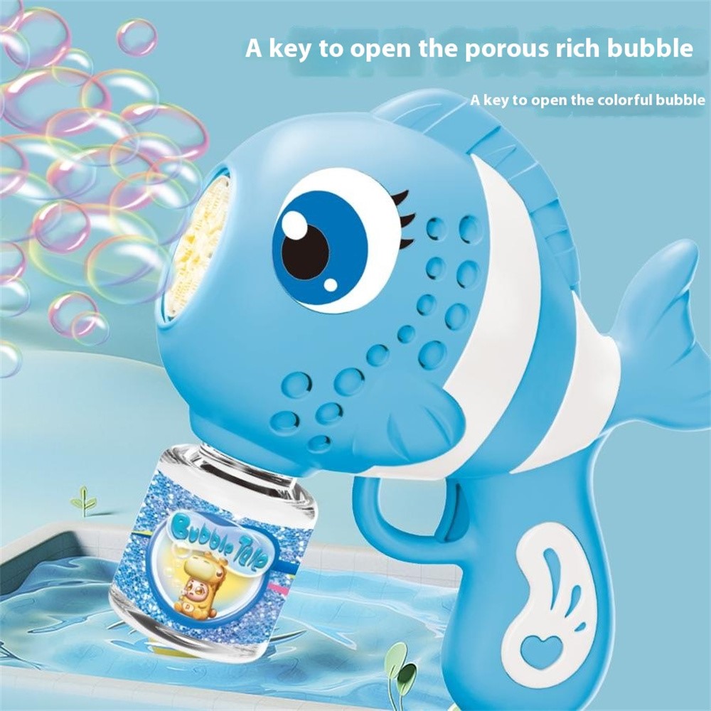 Fish Bubble Gun Toy with Lights & Sounds – Automatic Bubble Blower for Kids - Image 4