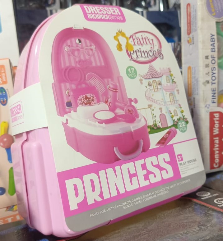 Backpack Makeup Pretend Play Set for Girls – Safe Kids Cosmetic Toy Kit - Image 4