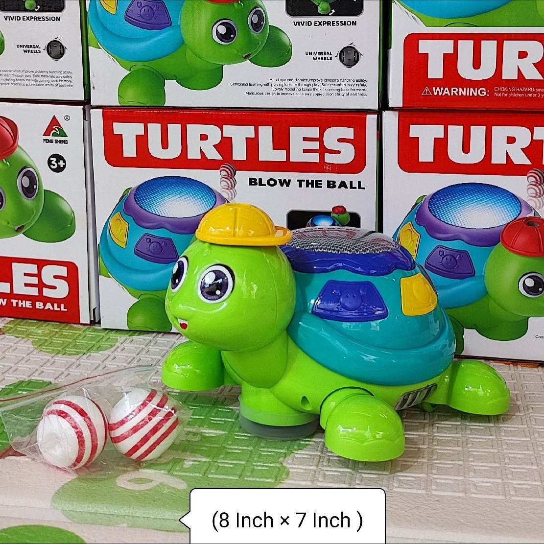 Blow the Ball Turtle Toy with Music & Lights – Interactive Balancing Game for Kids - Image 3
