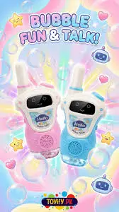 2-in-1 Walkie Talkie Bubble Machine for Kids – Intercom Bubble Maker Outdoor Toy - Image 4
