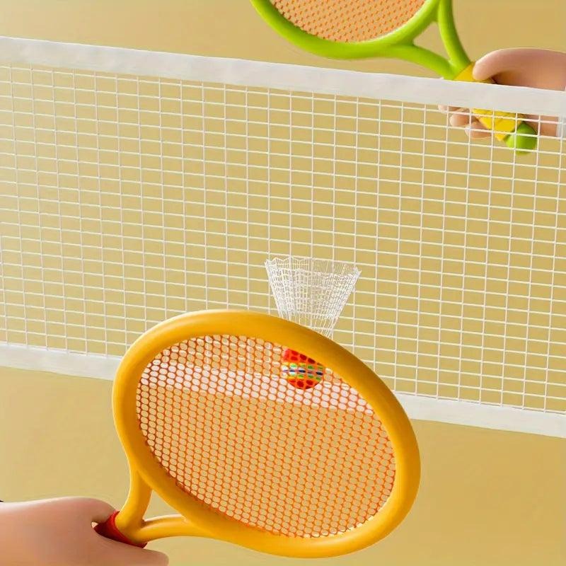 Kids Badminton & Tennis Racket Set – Easy-Grip Outdoor Sports Toy with 2 Rackets - Image 2