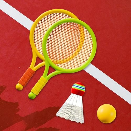 Kids Badminton & Tennis Racket Set – Easy-Grip Outdoor Sports Toy with 2 Rackets - Image 4