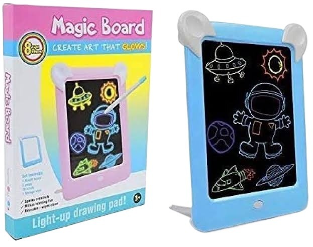 3D Light-Up Magic Glow Drawing Pad for Kids – LED Creative Drawing Board - Image 3