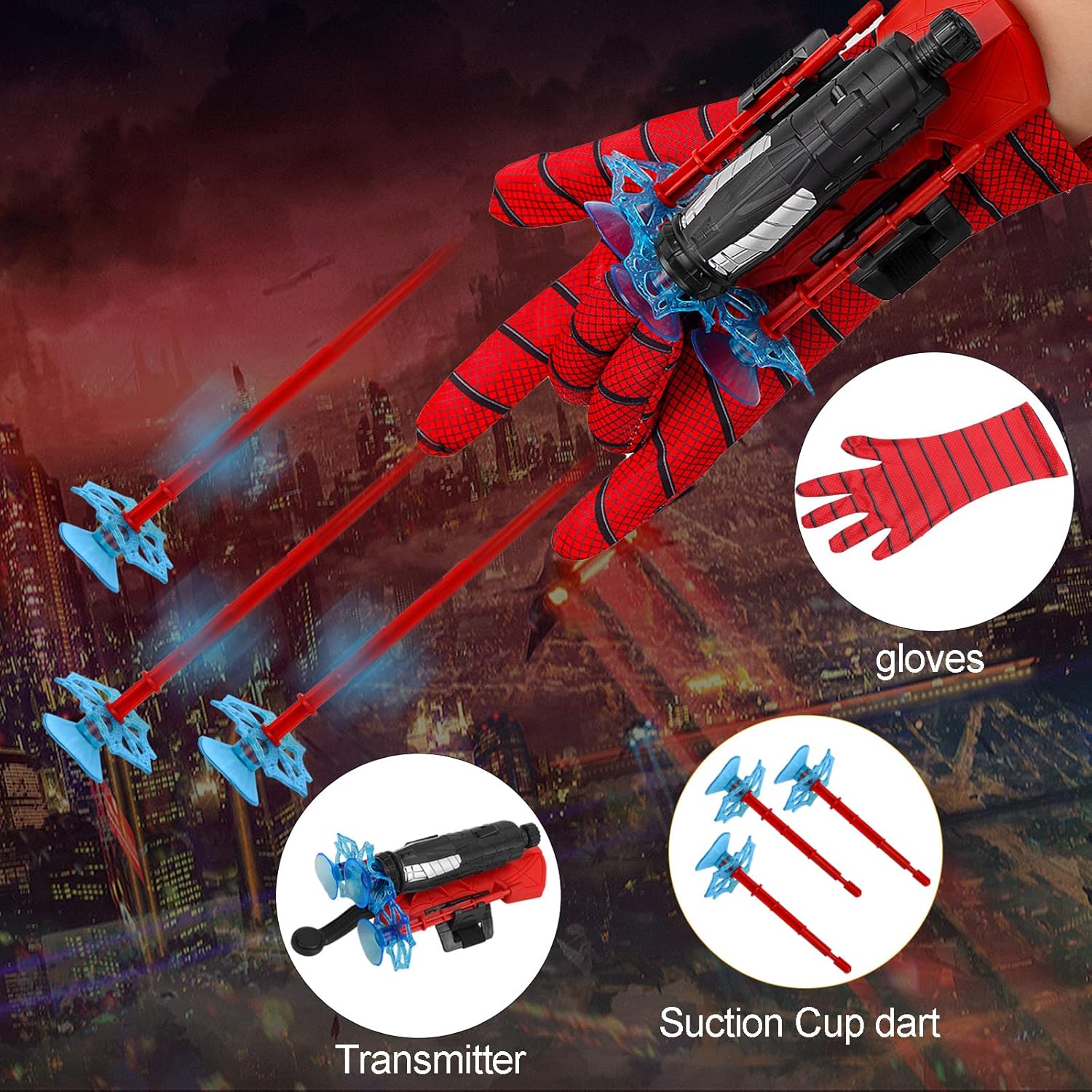 Spiderman Wrist Web Shooter Set – Transmitter & Web Shooter for Kids - Image 2