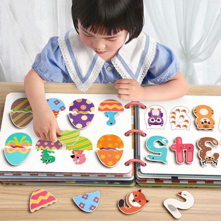 Montessori Quiet Busy Book for Toddlers – 12 Theme Educational Activity Book