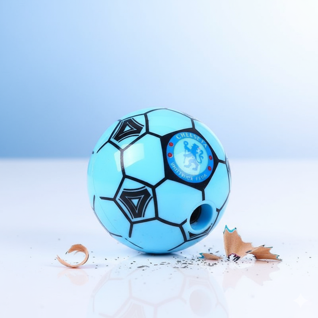 Football Shape Pencil Sharpener Set – Pack of 12 Fun Durable Stationery - Image 3