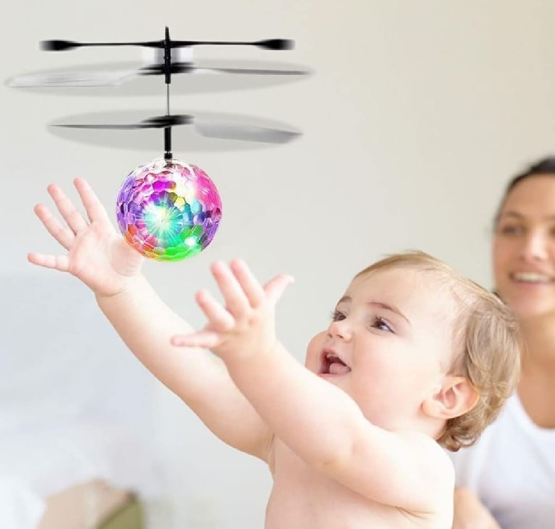 Hand Control Flying Ball with Motion Sensors – 3D Lights Gravity Sensor RC Toy - Image 3