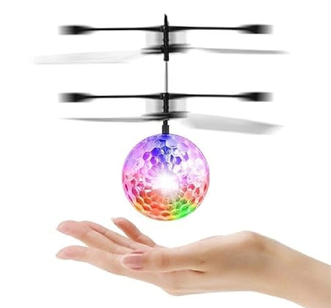 Hand Control Flying Ball with Motion Sensors – 3D Lights Gravity Sensor RC Toy - Image 2