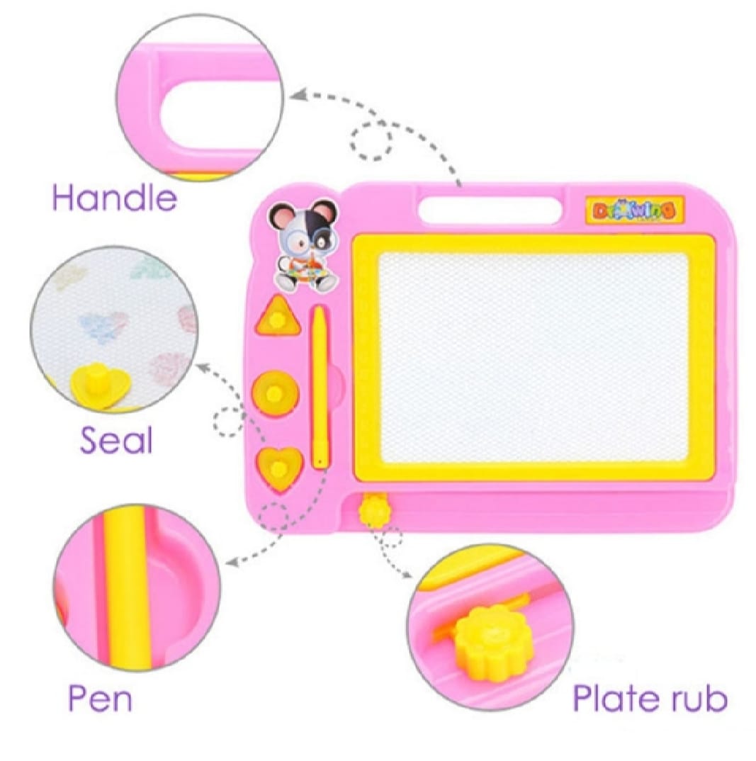 Magnetic Learning Drawing Board for Kids – Erasable Doodle Pad with Pen - Image 2