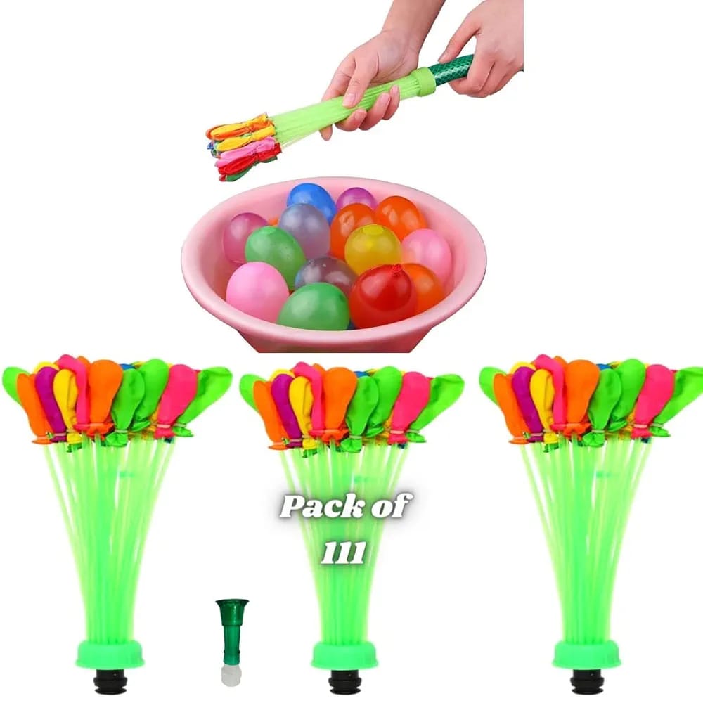 Self-Sealing Water Balloons 111 Pieces – Automatic Fill & Tie Magic Balloons - Image 2