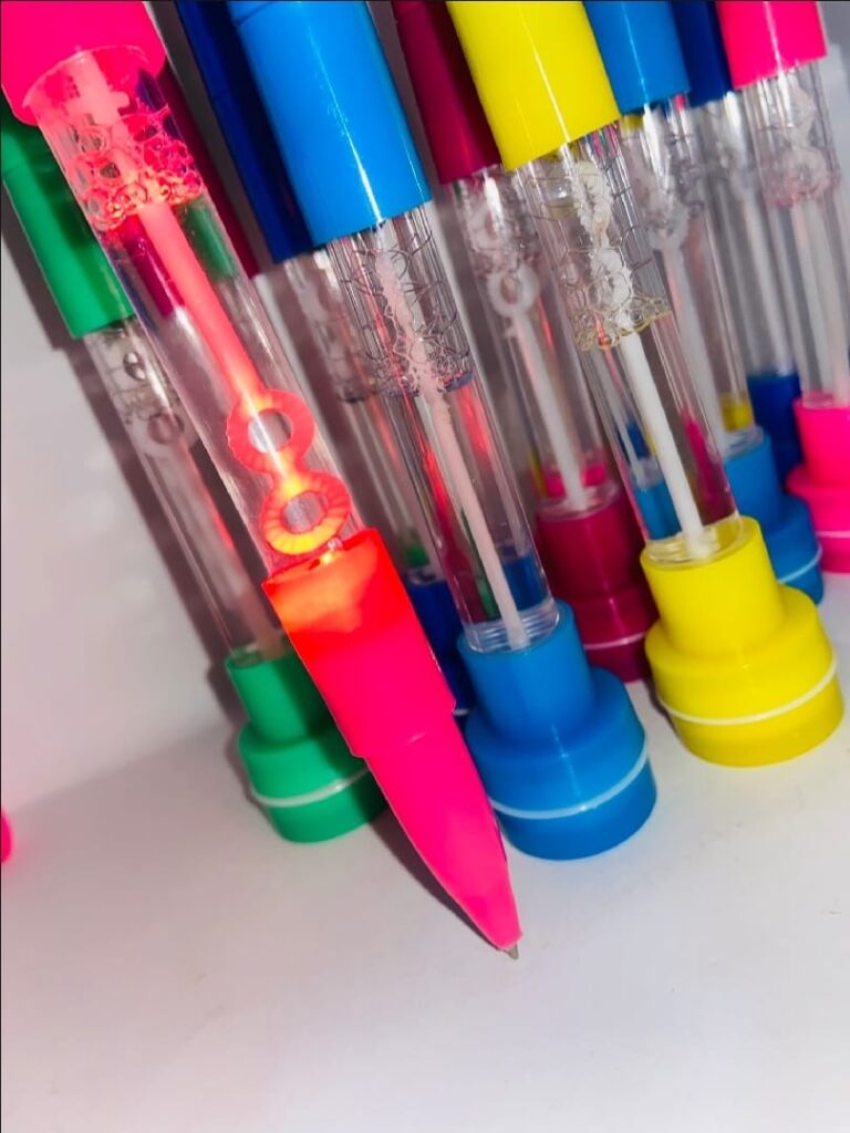 4-in-1 Multifunction Pen with Stamp, Bubbles, Light & Writing – Creative Kids Pen
