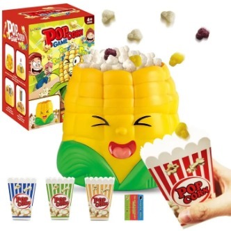 Popcorn Jumping Game Toy for Kids – Interactive Family Corn Popping Game with Bucket