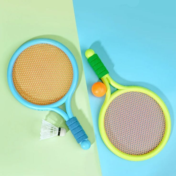 Kids Badminton & Tennis Racket Set – Easy-Grip Outdoor Sports Toy with 2 Rackets - Image 3
