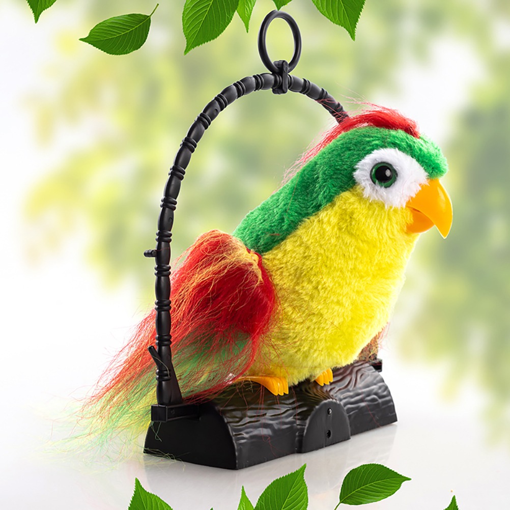 Talk Back Talking Parrot Toy – Repeats Speech Educational Fun Toy for Kids