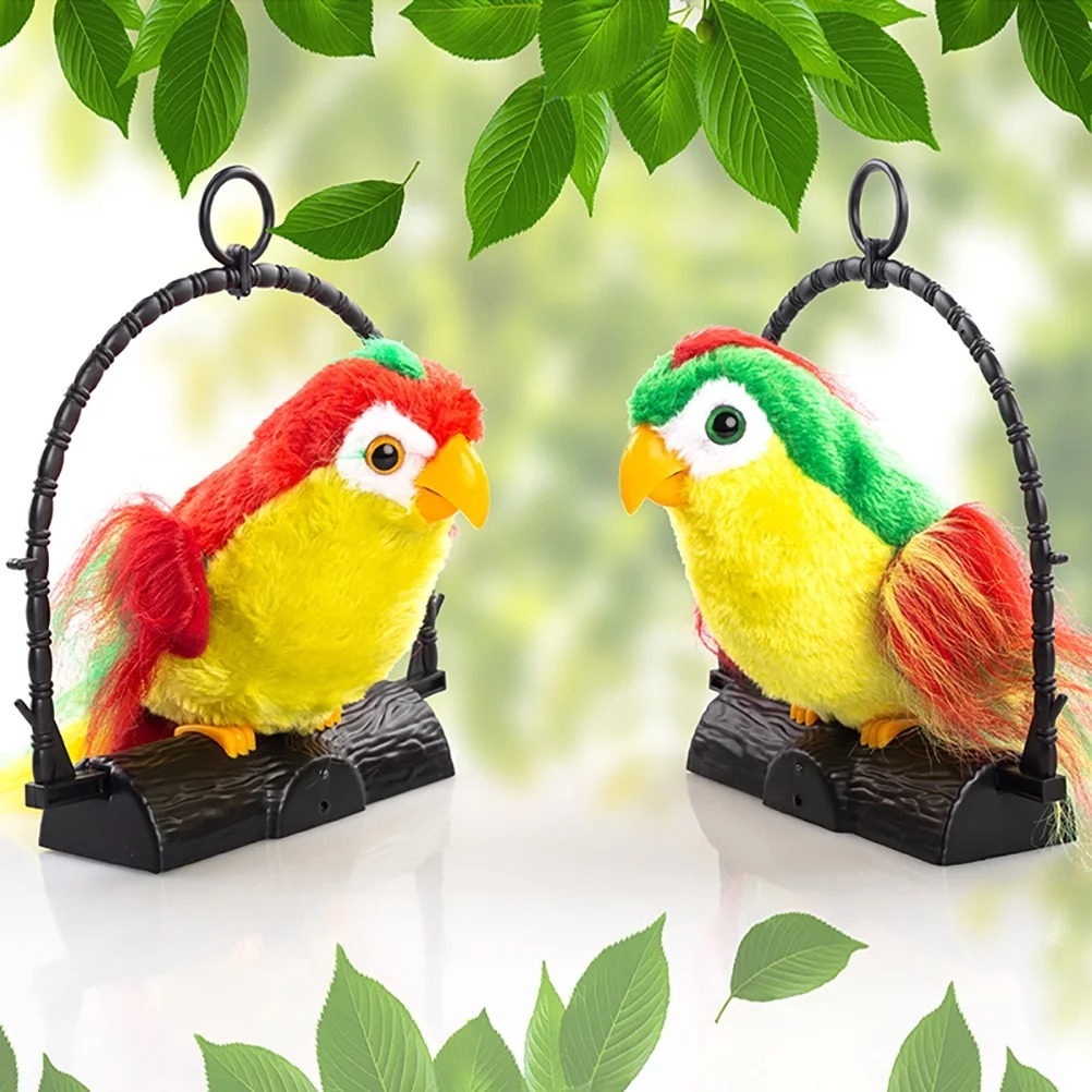 Talk Back Talking Parrot Toy – Repeats Speech Educational Fun Toy for Kids - Image 3