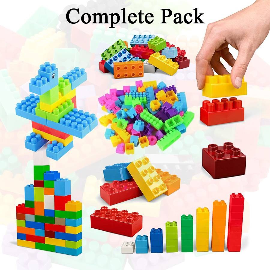 Building Blocks Toy Pack 72 Pieces – Multicolor Educational Construction Set