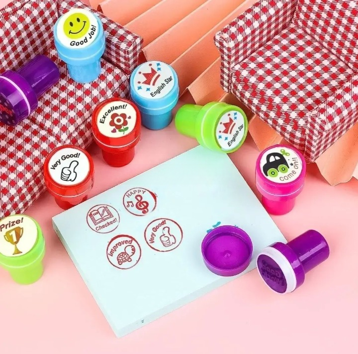 Appreciation Stamps for Kids – Self-Inking Motivation Stamp Set Pack of 10 - Image 3